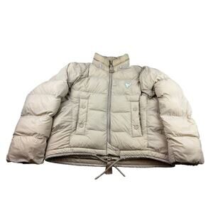 The Arrivals Women's Size Small Beige Puffer Jacket Winter